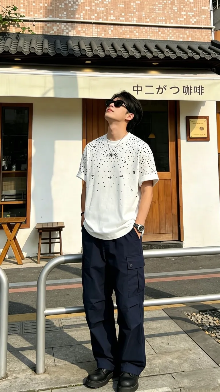 Louis Vuitton/Louis Vuitton starry printed short sleeves
